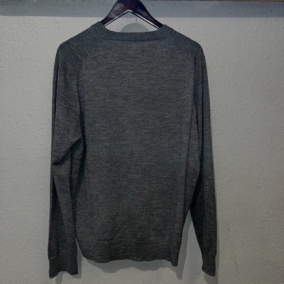 UNTUCKit Cashmere Blend Crew Neck Charcoal Gray Pull Over Sweater EUC - Men's XL - Picture 4 of 7